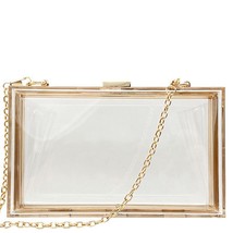 New Transparent Acrylic Bags Clear Clutches Evening Bags Wedding Party Handbags  - £23.50 GBP