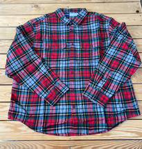 old navy NWT Men’s button up plaid shirt size 2XL red Q5 - £8.71 GBP