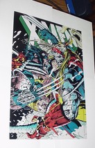 Wolverine Poster #37 vs Omega Red Logan Jim Lee DC Pub X-Men X-Force MCU Movie - £31.45 GBP