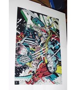 Wolverine Poster #37 vs Omega Red Logan Jim Lee DC Pub X-Men X-Force MCU... - £31.69 GBP