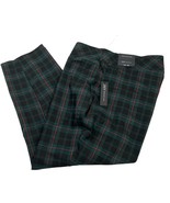 Jones New York Pants Womens 3X Green Plaid Pull On Tapered Leg Office Ho... - $52.61 CAD