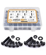 Vigrue 288Pcs M6 M8 Button Head Hex Socket Cap Screws Bolts Nuts, Fully ... - $34.93