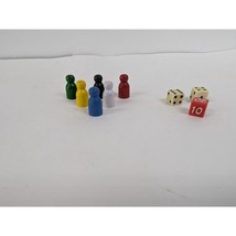 Vintage 1983 TIME The Board Game Trivia Replacement Tokens Players Dice - $8.96