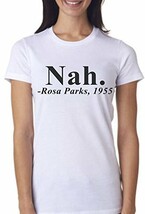 VRW Womens Rosa Parks Nah T-Shirt (XXL, White) - £13.42 GBP