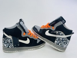 Nike Shoes Child Dunk High Kids Orange Gray Black 308319-004 Size 4.5 - $42.67