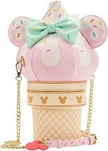 Loungefly Stitch Shoppe Disney Minnie Soft Serve Ice Cream Crossbody Bag - £63.58 GBP