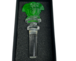Versace Medusa Green Crystal Rosenthal Bottle Stopper-New Open Box - $55.00