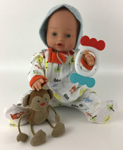 Lotus Doll Vintage Anatomically Correct 15&quot; Baby Boy Laughs Cries Drinks Wets - £67.43 GBP