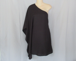 Cupcakes and Cashmere poncho cape one shoulder  Sz 6-8 black New   msrp ... - $22.49