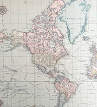 World Map Framed World Travels Journal Unused Chart House 1960-70s 31 x ... - $1,871.96 MXN