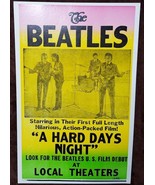 The Beatles A Hard Days Night 1st Film U.S. Debut 22 x 14 in Movie Poster  - £19.46 GBP