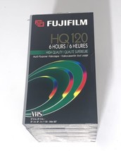 Fujifilm HQ T-120 Blank VHS Tapes 6 Hour Lot Of 5 - $20.82