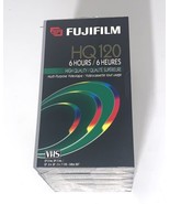 Fujifilm HQ T-120 Blank VHS Tapes 6 Hour Lot Of 5 - $20.82