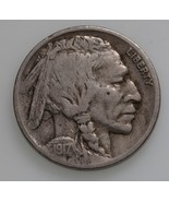 1917-D 5C Buffalo Nickel En Fin État, Naturel Couleur, Lettres Transpare... - $1,253.19 MXN