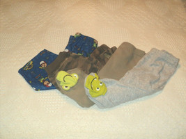 Lot of 4 Pairs of Boy&#39;s Size 9 Months and 12 Months Pajama Long Bottoms - £8.19 GBP