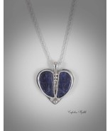 925 sterling silver pendant necklace, sodalite. Handmade. - $147.00