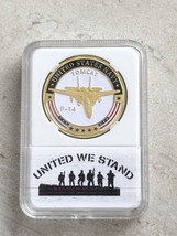 U S NAVY F-14 TOMCAT Challenge Coin with Beautiful Case United We Stand - £12.44 GBP