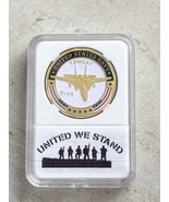 U S NAVY F-14 TOMCAT Challenge Coin with Beautiful Case United We Stand - £12.35 GBP