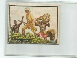 BRING EM BACK ALIVE 1950 TOPPS &quot;HELPED BY PYGMIES&quot; CARD #43 - £7.56 GBP