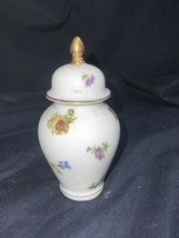 Vintage Victoria Czechoslovakia Porcelain Mini Jar With Lid 4” REPAIRED - £6.29 GBP