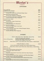 Merlot&#39;s Restaurant Menus Knoxville Tennessee 1990&#39;s - £14.99 GBP