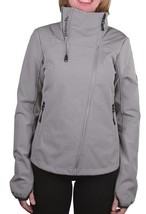 Bench Women&#39;s Grey Haughty Zip Up Fleece Lined Jacket BLKA1764 NWT - £53.15 GBP