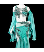 Custom Belly Dance Costume: Beaded Festival Stage Dress - $12,154.47 MXN