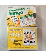 VTG Beginning Telling Time Bingo &amp; Subtraction Bingo Pre-K &amp; K Education... - $9.90