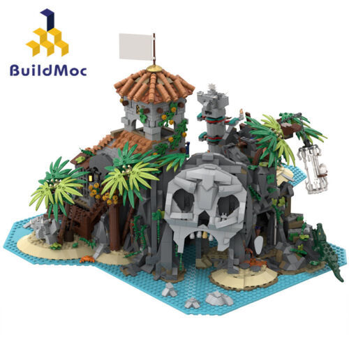 Treasure Island Modular Building Blocks Pirates MOC Bricks Gift Toys Set 3123pcs