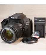 Canon EOS 2000D T7 24MP DSLR Camera W 18-55mm Lens *MINTY* Shutter 133!! - $296.01