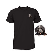 Funny Bouvier des Flandres Dog Peeking Pocket Tshirt Cute Puppy Dog Love... - $27.06 CAD+