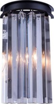 Wall Lamp Sconce SYDNEY 2-Light Clear Crystal Mocha Brown Royal-Cut Candelabra - £335.96 GBP