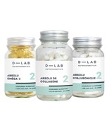 D-LAB Pure Collagen, Pure Hyaluronic acid, Pure Omega 3 Complex Food Sup... - £86.60 GBP