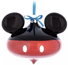 Disney Parks Mickey Mouse Glass Bauble Sketchbook Ornament New - £40.57 GBP