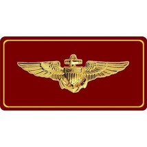 usmc marine corps aviation wings military metal license plate made in usa - £23.44 GBP