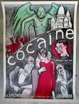 Rene Gaillard &quot;Cocaine&quot; Poster Lithograph On Paper Chisholm Prats Galler... - £174.99 GBP