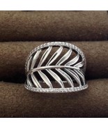 Authentic PANDORA Tropical Palm Ring, Sterling Silver Sz 5, 190952CZ-50 New - £33.53 GBP