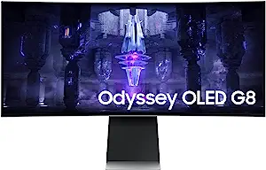 SAMSUNG 34&quot; Odyssey G85SB Series QD-OLED Ultra WQHD Curved Gaming Monito... - £1,518.00 GBP