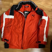 Maier Sports Ski Jacket Mtex 5.000Red Windproof Full Zip Removable Hood Size Xl - $49.50