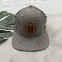Cycling Prophet Snap Back Hat One Size Light Gray Owl Logo Patch Wool Blend - $16.82