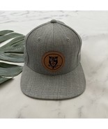 Cycling Prophet Snap Back Hat One Size Light Gray Owl Logo Patch Wool Blend - $23.00 CAD