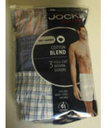 Three Jockey full cut woven boxers Size X-Large Solid and Prints Cotton ... - £14.66 GBP