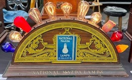 1920&#39;s Antique National Mazda Lamp Works Counter Display - $3,955.05