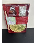 Yankee Candle Balsam &amp; Cedar Fragranced Reed Diffuser Decor Set Snowflak... - $640.03 MXN