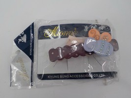 Mionne Kyung Sung Accessories Girl Purple Barette Hair Clip Happypastel Bee Nip - £7.82 GBP
