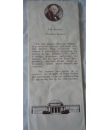 Sam Houston Memorial Museum Map And Information Brochure - $4.10 CAD