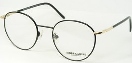 More &amp; More 50560 610 Black /GOLD Eyeglasses Glasses Frame 49-20-135mm Germany - $67.90