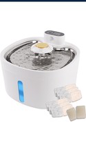 Wireless Cat/Dog Water Dispenser, Battery Powered, 2.6 Liter Super Silen... - $525.42 MXN