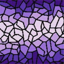 Pepita Needlepoint kit: Ombre Stained Glass Purples, 12&quot; x 12&quot; - £105.51 GBP+