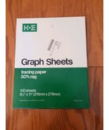 K + E Graphe Traçage Papier Semi-Logarithmic Grille 7 Cycles X 60 Plongé... - $24.19